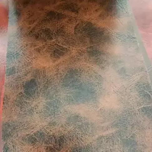 PVC Leather Anadladwy Faux Ffilm Ffabrig Lledr